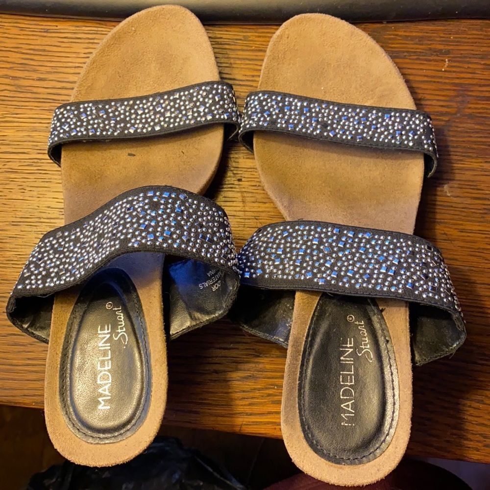 Madeline bedazzled sandals sz. 7.5